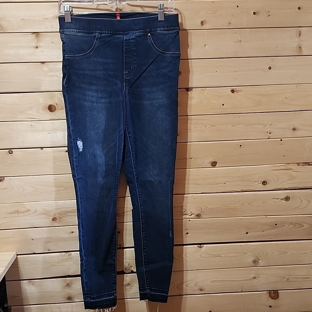 Spanx Distressed High Rise Pull On Jean Size Medium Women's